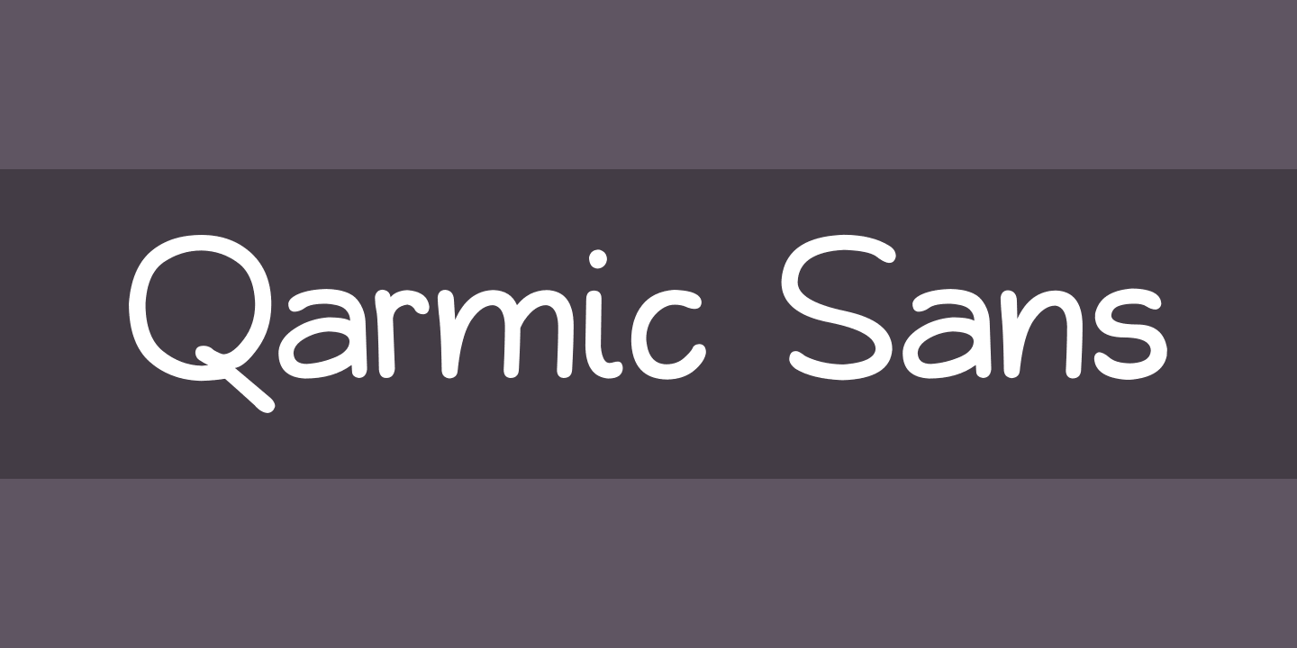 Qarmic Sans Font preview